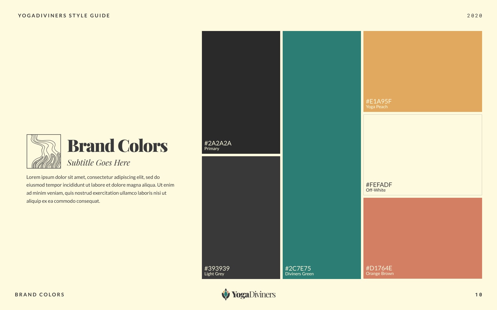 YogaDiviners Style Guide
